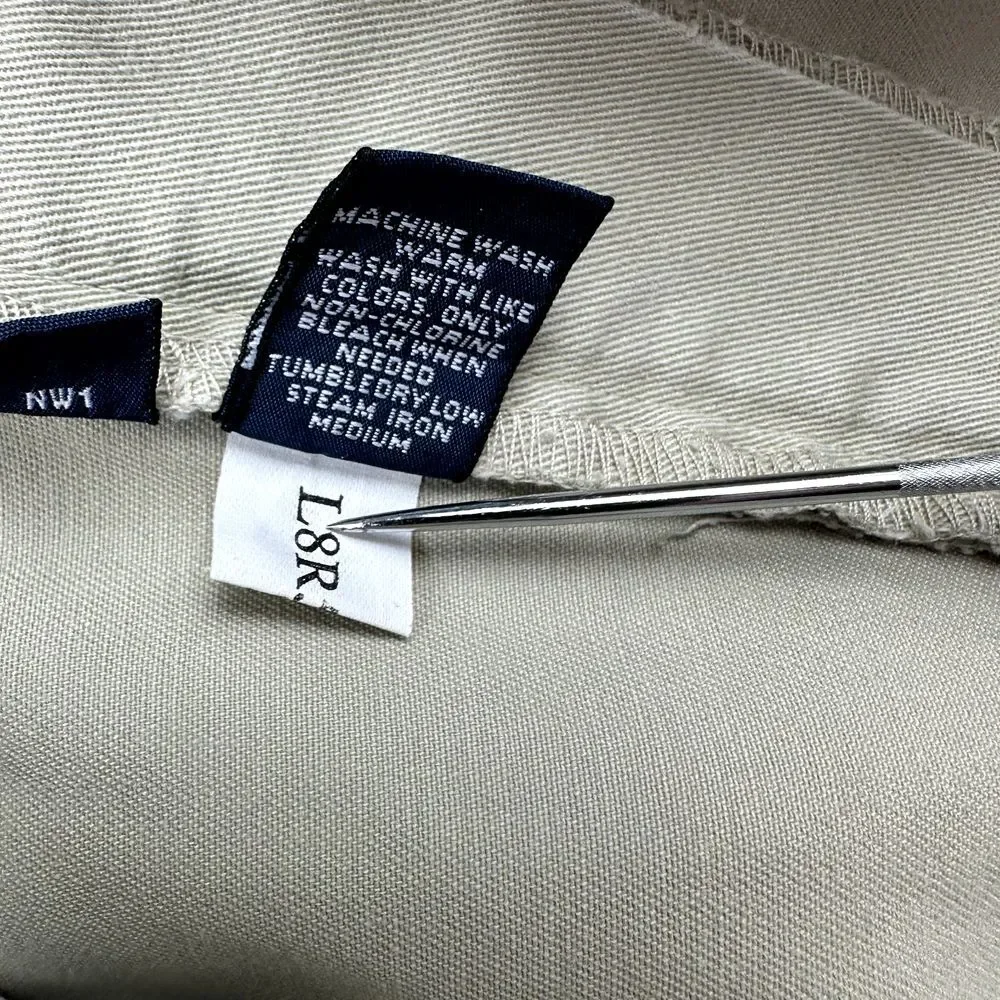 Polo Ralph Lauren Hammond Chino‎ Pants Men's 38X27 Beige Pleated Straight Cuffed